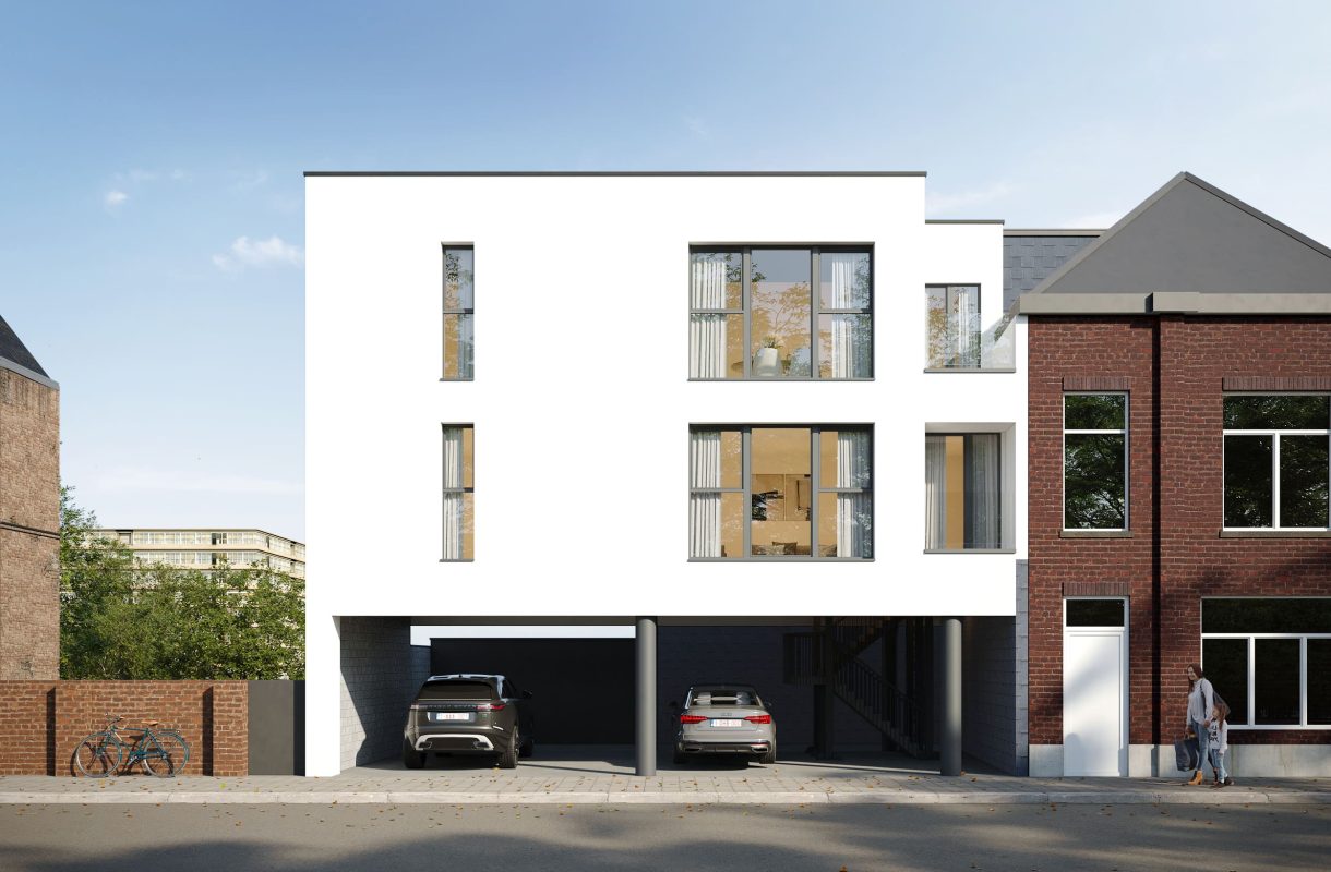 Restructuration_facade frontale_residence